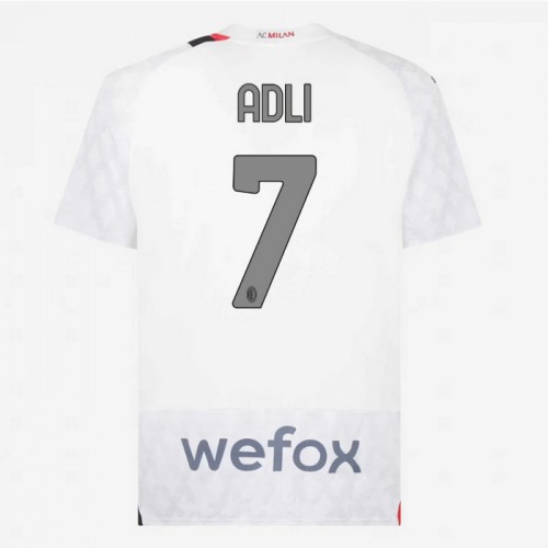 AC Milan Adli 7 Voetbalshirt Uit 2023-24 AC Milan Adli 7 Voetbalshirt Uit 2023-24
